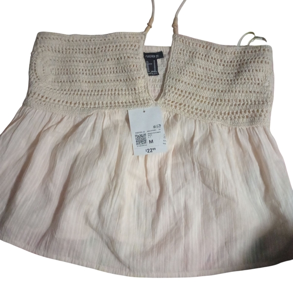 Forever 21 Cream Crochet Women's Skirt - Picture 1 of 4